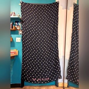 Kate Spade Deco Dot Scarf With Pink Letting Brand New!!